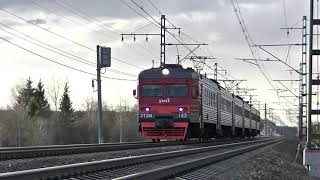 Электропоезд ЭТ2М-143 следует поездом №6779 Бологое-Московское- Тверь.