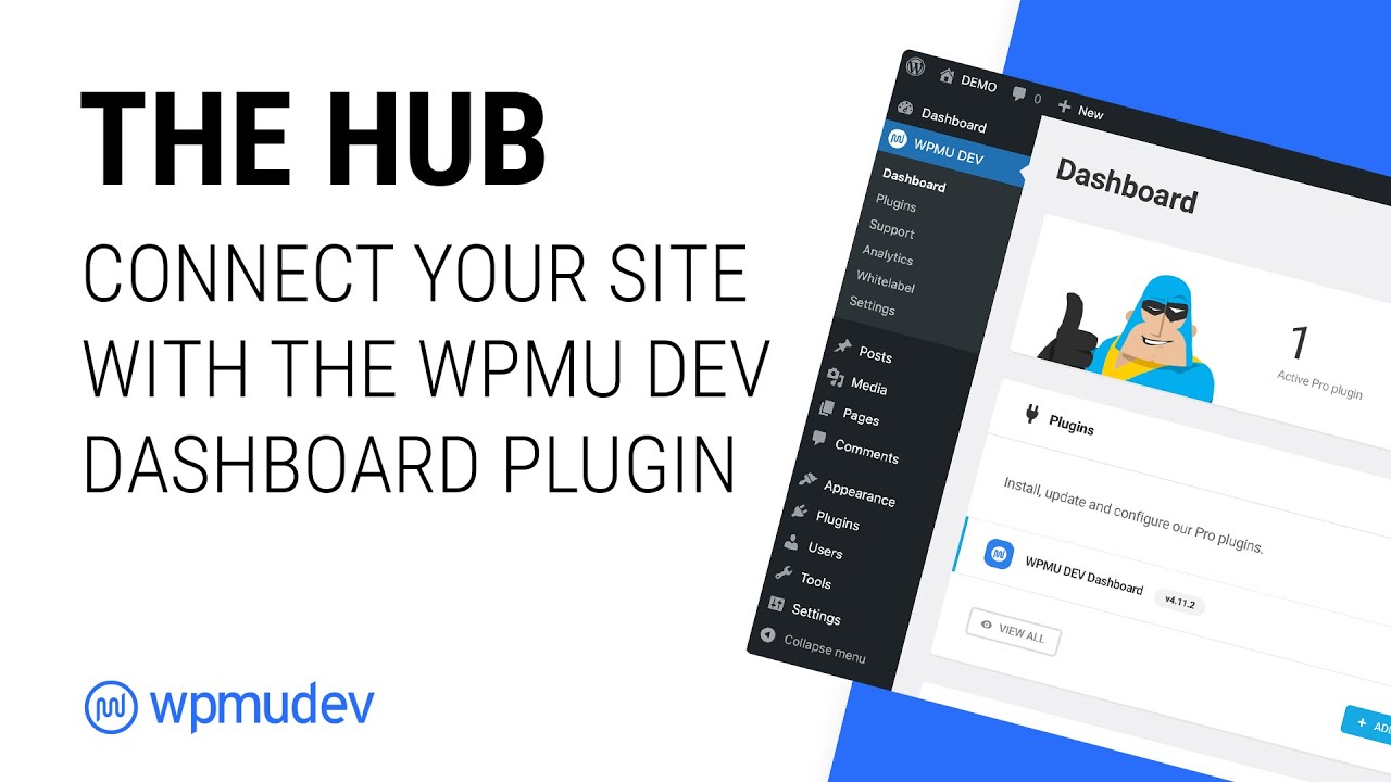 wpmu  Update 2022  How to Connect Your Website to The Hub [WPMU DEV Dashboard Plugin Installation]