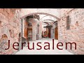 Old City of JERUSALEM. Walk from Muslim Quarter to Christian Quarter