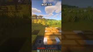 Minecraft Traps At Different Ages 🤯(World's Smallest Violin)#Shorts