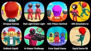 Octopus Games, Red Light, Green Light, 420: Prison Survival, 456 Smashers io, K-Sniper Challenge 3D screenshot 5