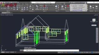 How To Create Complete 3D HOUSE in AutoCAD 2015 3D Modeling Part 3