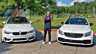 BMW M4 vs Mercedes C63s AMG | FLAT OUT DRIVE (2020)