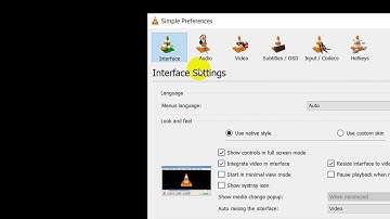 How To Disable Integrate Video in Interface In VLC