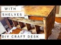 DIY Craft Desk with Storage - Craft Room Makeover Part 3