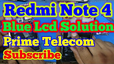 Redmi Note 4 Blue Lcd Display 100% Solution | Prime Telecom |