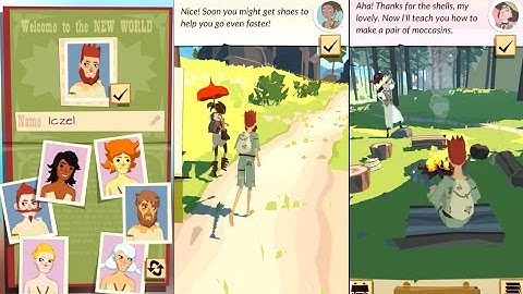 The Trail | 22Cans & Kongregate | Gameplay 01 - Collecting Shells and Crafting Moccasins