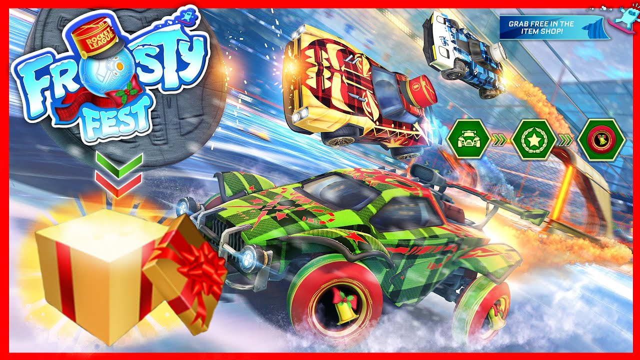 NUEVO EVENTO DE ROCKET LEAGUE FROSTY FEST ???? REGALOS DE ORO Y OBJETOS POR NAVIDAD!