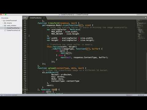 10  AWS Lambda配合S3   对象事件触发 图片压缩　水印