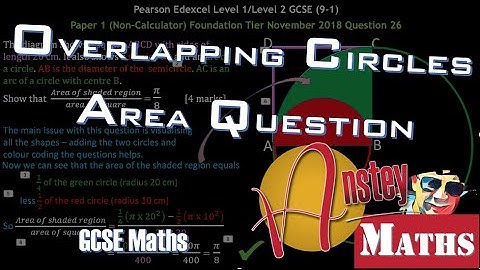 Area between Overlapping Circles inside Square