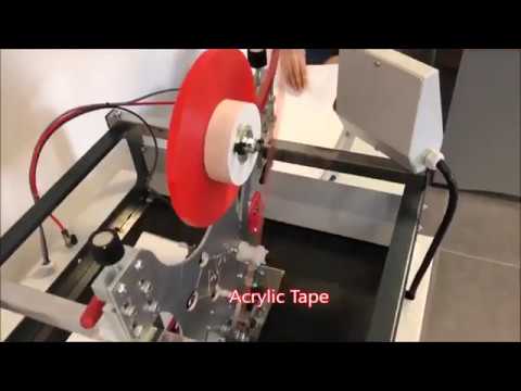 Athos mini Double sided tape application machine - YouTube