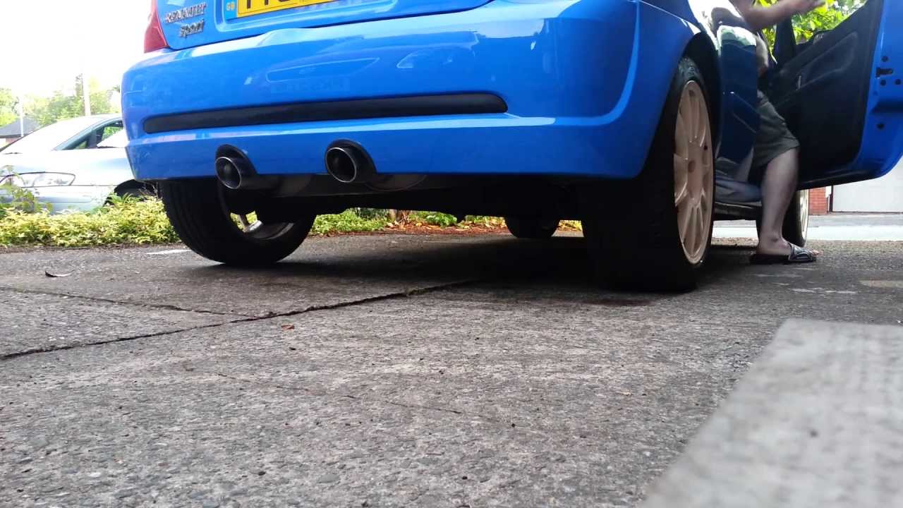 Clio 182 with cat back BTB exhaust YouTube