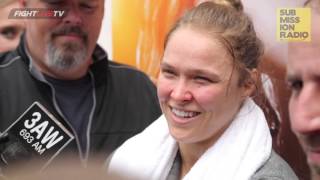 UFC 193: Ronda Rousey Media Scrum (Full)