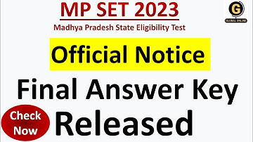 MPSET Answer Key 2023 | Madhya Pradesh SET Official Answer Key | How to Check MPSET Answer Key
