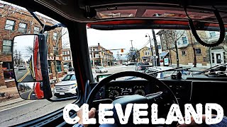 Driving over Cleveland, Ohio