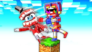 Minecraft ONE BLOCK But With Caine and Pomni (Amazing Digital Circus)