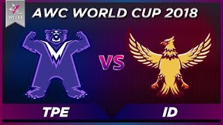 【J Team傳說精華】AWC World Cup 2018 TPE vs ID