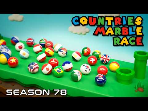 SUPER MARIO | SEASON 78 | COUNTRIES MARBLE RACE
