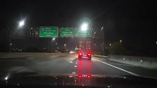 Chicago I-90/I-294/I-55/I-72 Highways Springfield (No Talk, No Music) 4K POV ASMR