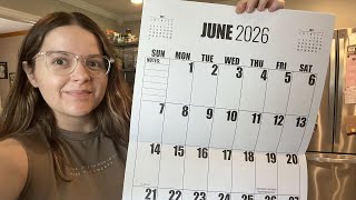 Large Wall Calendar 2026-2027, Big Calendar Runs From Jan 2026 to Jul 2027, 22 3/4" x 14 3/4", Jumbo