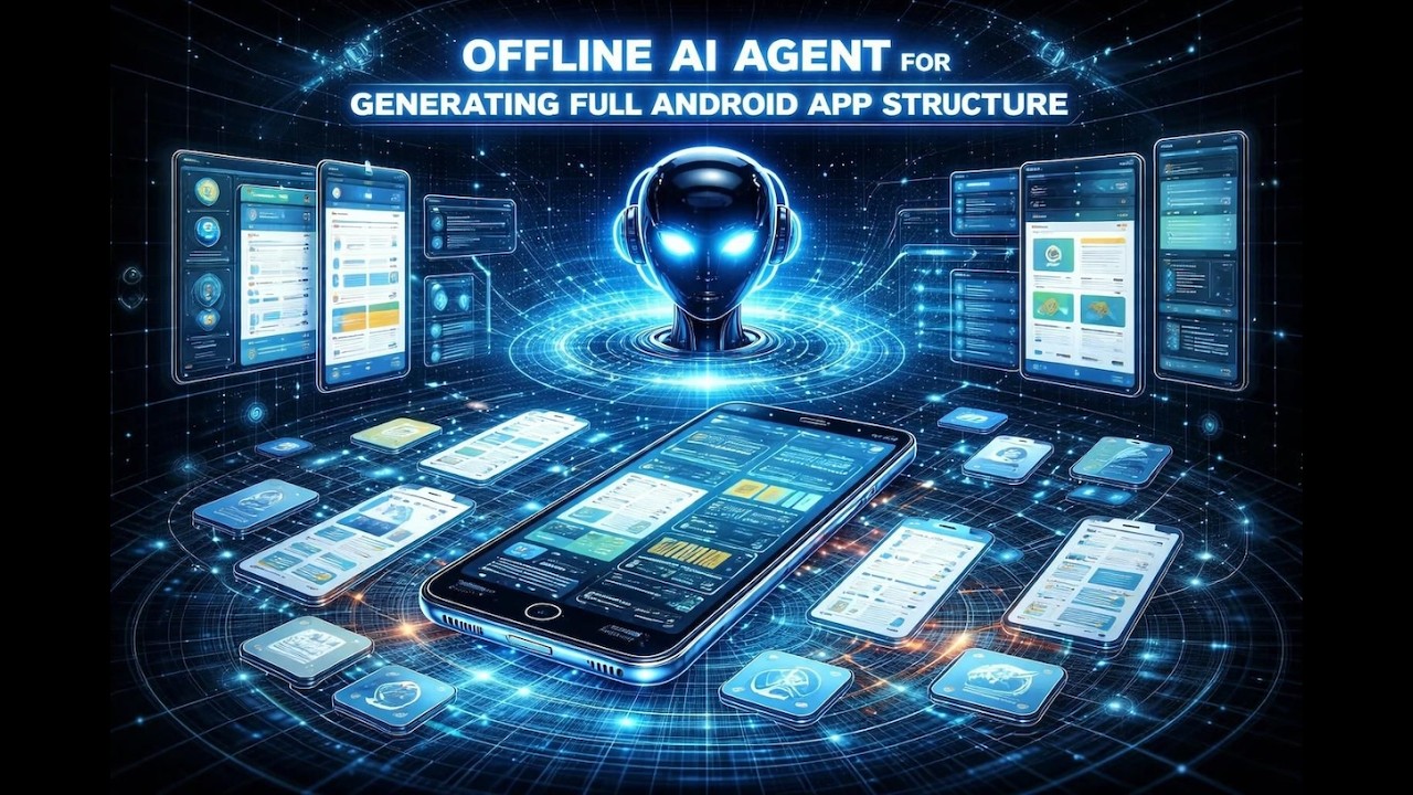 Demo:Offline AI Agent For Generating Full Android App Structure.