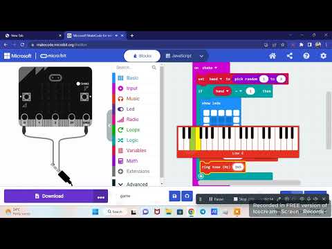 how to do ROCK PAPER SCISSORS in microbit