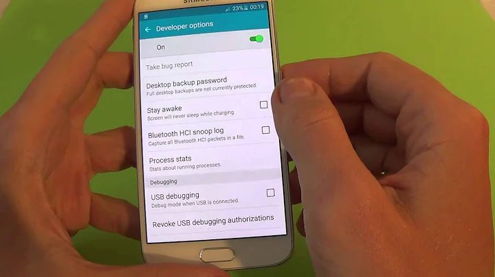 Samsung Galaxy S6 G920F secret menu (developer option)