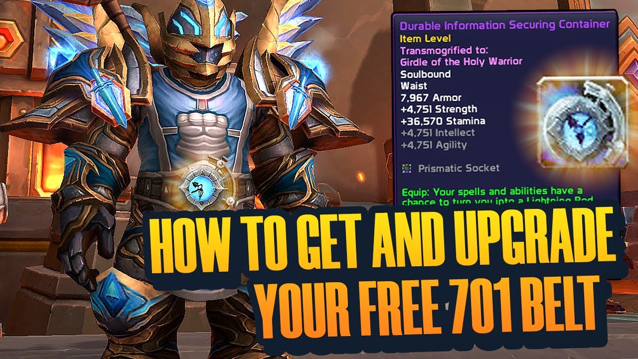 Как получить и улучшить пояс DISC до ILV701 — World of Warcraft: The War Within
