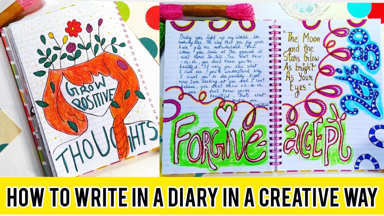 How to write a Diary in a creative way Part - 8/Unique way to fill a ...