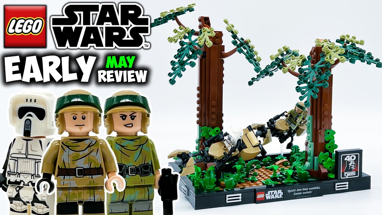 Lego Star Wars Endor Speeder Chase Diorama Early Review! Set 75353 - Youtube