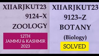 jkbose class 12th biology paper 2023 | jkbose class 12 biology paper 2023 | jammu and kashmir screenshot 4