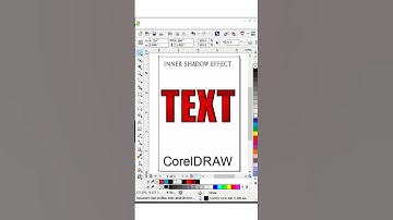 "Inner Shadow Text Effect in CorelDRAW | Quick & Easy Tutorial!"#shorts