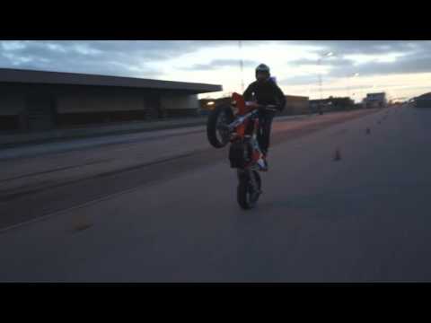 New KTM 450 EXC 2016 - First wheelies