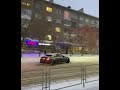 Mercedes Benz E63s snow drift