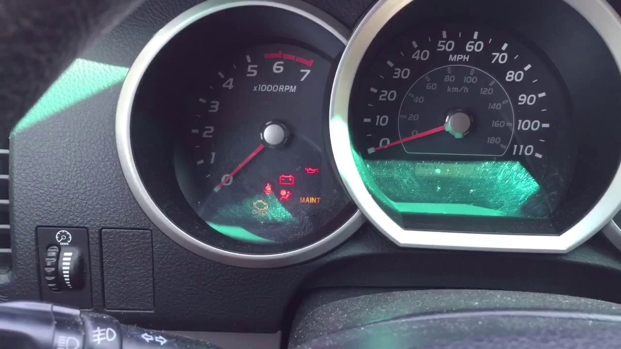 Toyota Tacoma and 4Runner Reset maintenance engine light - YouTube
