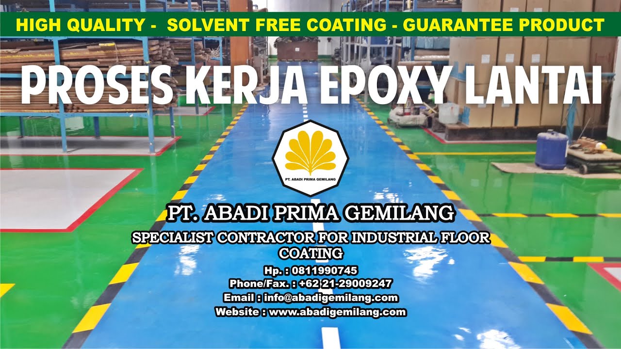 Cara Aplikasi Cat  Epoxy Lantai  Jasa Epoxy Lantai  PT 