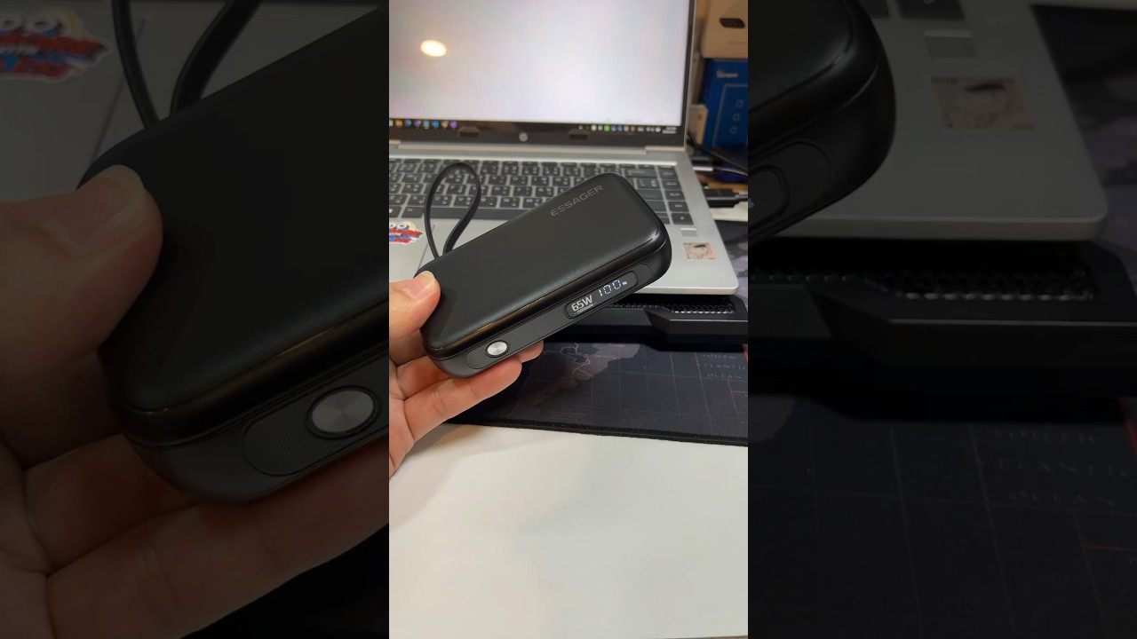 Powerbank พกพา Essager 65W ชาร์จโน้ตบุ๊คได้ #essager #powerbank #สำรองไฟ