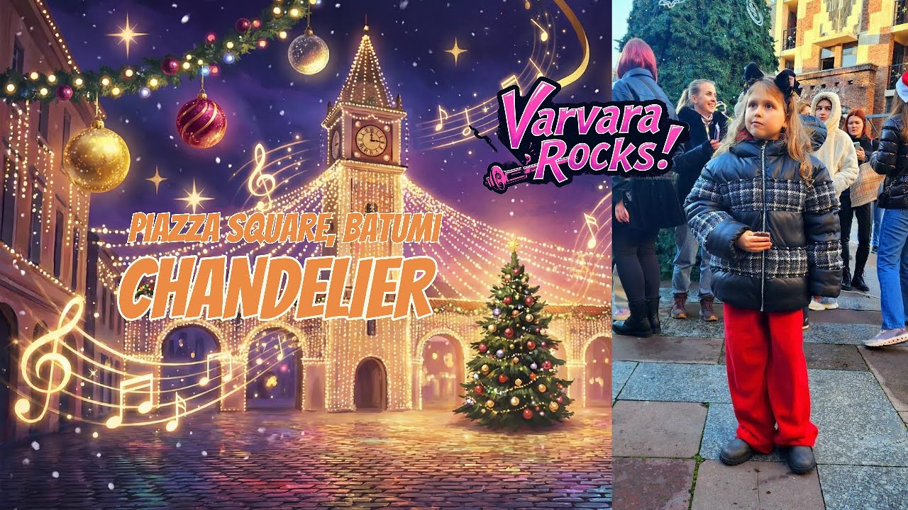 Sia - Chandelier at Piazza square Batumi, Georgia | Varvara Rocks live 