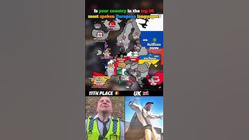 Is your country in the top 10 most spoken European languages?🇪🇺#europe #geography #mapping #memes