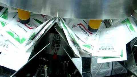 Video of isatis root bag weighing and packaging system KENWEI