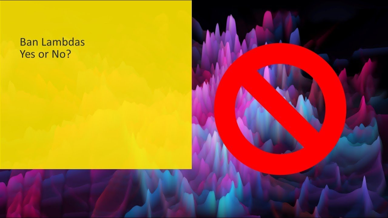 My thoughts on banning Lambdas in Excel Esports - arguments for and against 