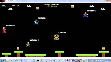 Simple racing game applet