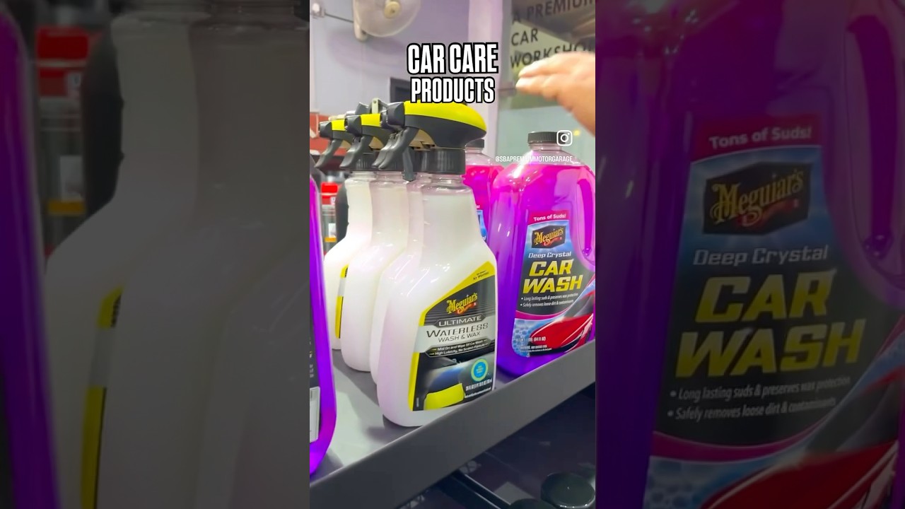 Car Care products | SBA Premium Motor Garage | Panchkula 