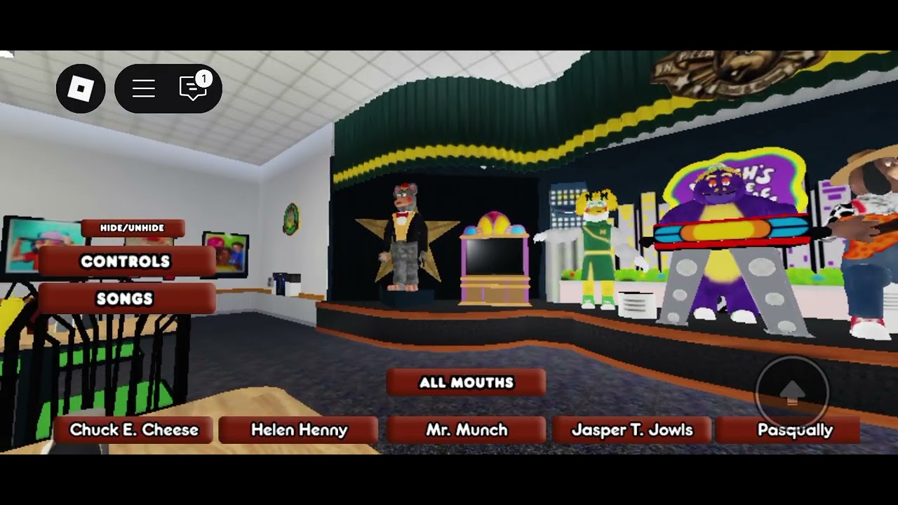  Concept unification premiere Chuck e cheese show tester 