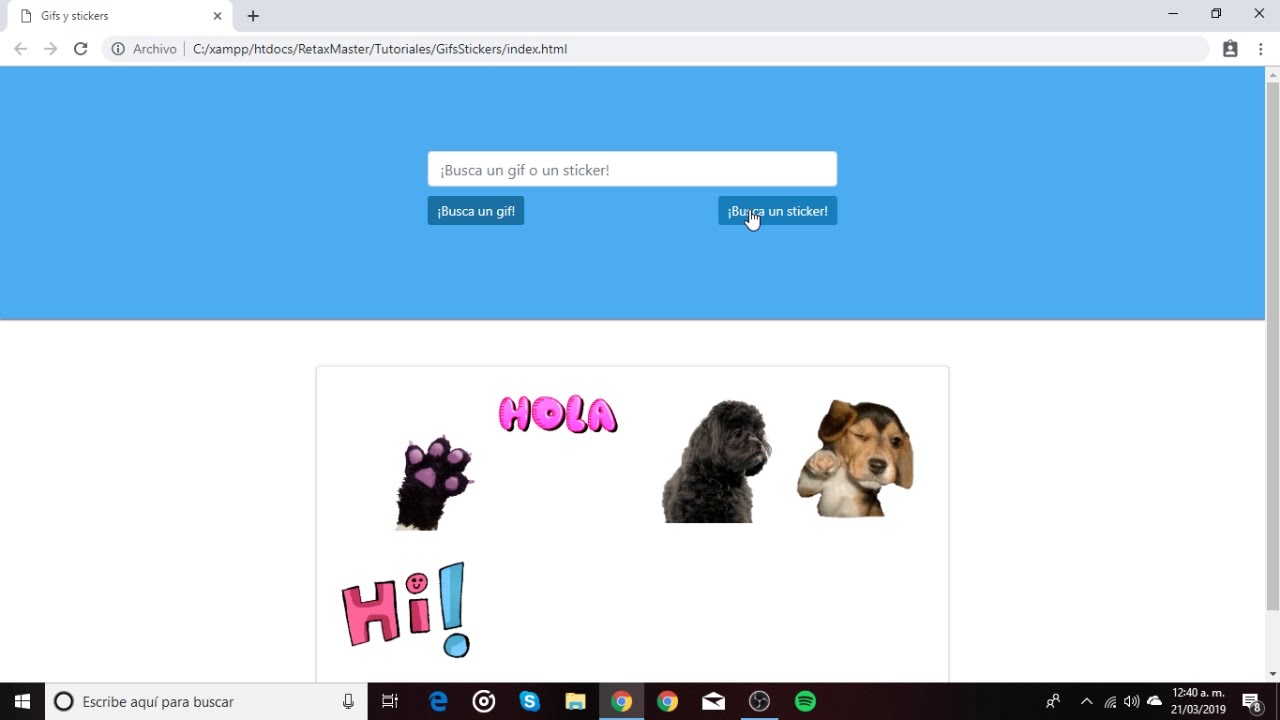¡Gifs y Stickers dentro de tu página web! - HTML, CSS, JS (jQuery ...