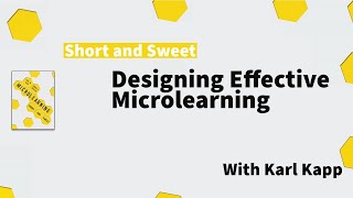 Designing Effective Microlearning