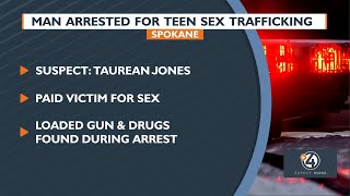 Man arrested for teen sex trafficking in Spokane