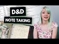 Note-Taking in D&D: Tips for Players