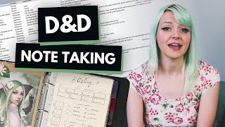 Note-Taking in D&D: Tips for Players