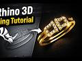 How to create diamond ring pin ring rhino #3dmodeling #zbrush  #rhino #rhino3d #jewelrydesign
